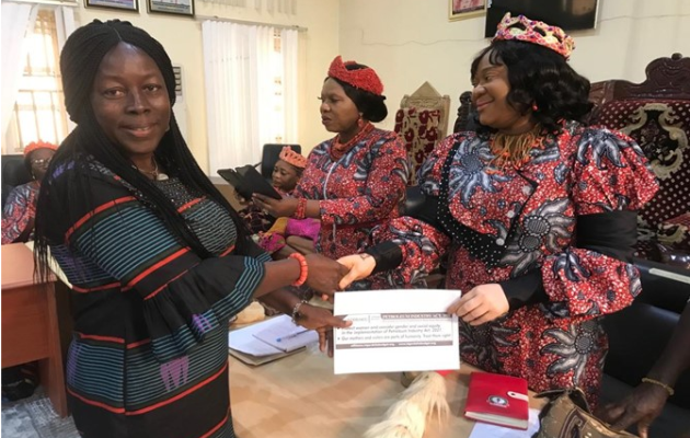 PIA’s 30% Advocacy Campaign to the Queens of Bayelsa State at the Bayelsa State Traditional Rulers Council Secretariat on Saturday 2nd July 2022.