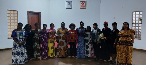 Advocacy Picture to Her Excellency, the First Lady of Bayelsa State, Gloria Diri, Wife of the Governor of Bayelsa State, visited in July 2022 by a Coalition of Bayelsa Women on behalf of the 30% Campaign.