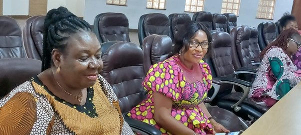 Advocacy Picture to Her Excellency, the First Lady of Bayelsa State, Gloria Diri, Wife of the Governor of Bayelsa State, visited in July 2022 by a Coalition of Bayelsa Women on behalf of the 30% Campaign.