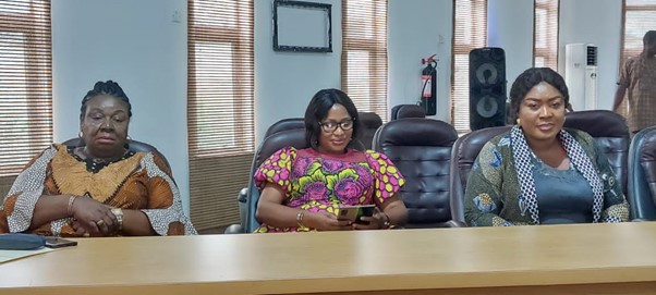 Advocacy Picture to Her Excellency, the First Lady of Bayelsa State, Gloria Diri, Wife of the Governor of Bayelsa State, visited in July 2022 by a Coalition of Bayelsa Women on behalf of the 30% Campaign.